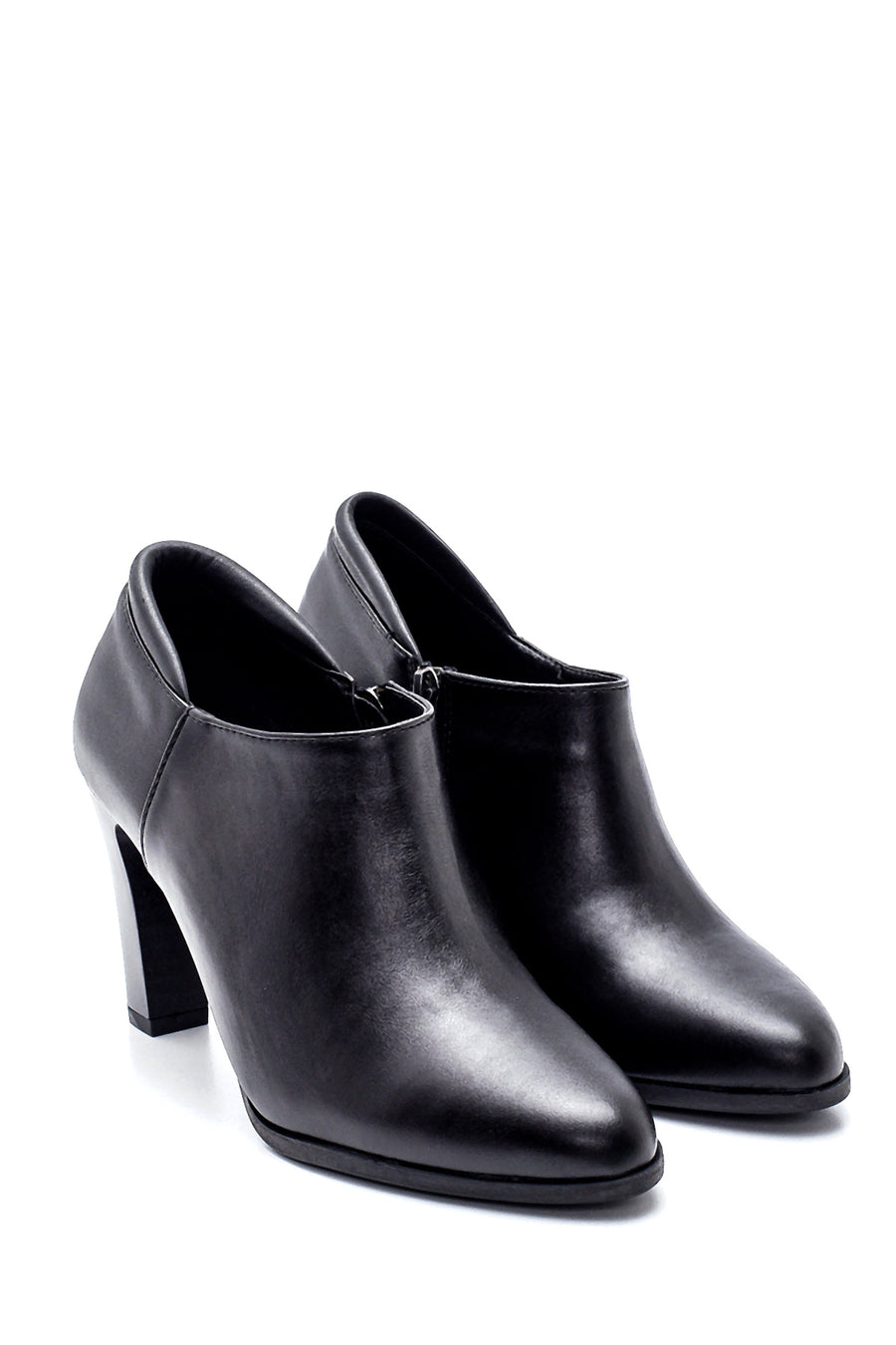 Women's Black Heeled Bootie