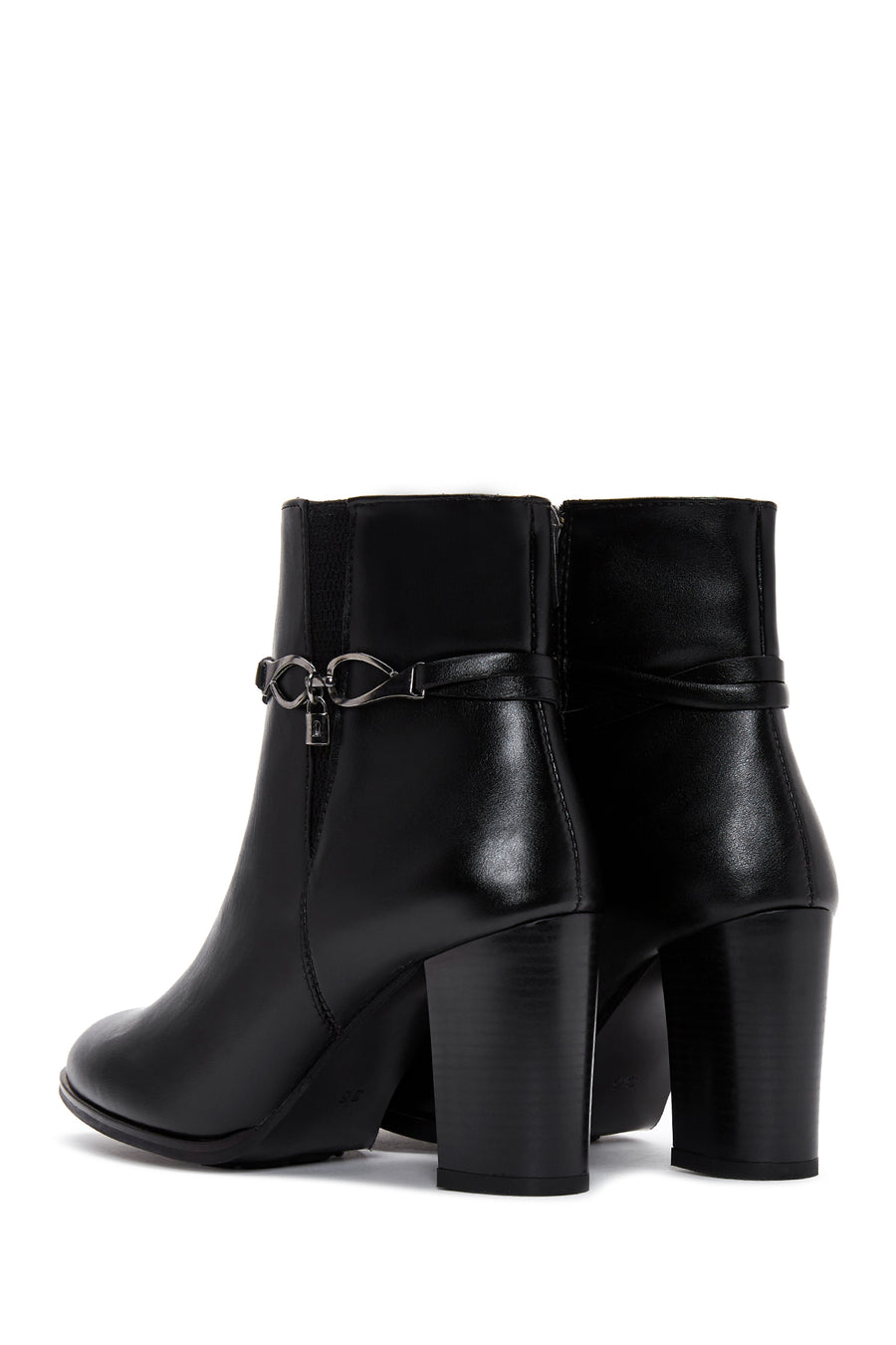 Women's Buckle Heeled Boots