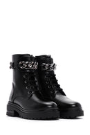 Women's Black Leather Boots | Derimod