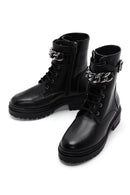 Women's Black Leather Boots | Derimod