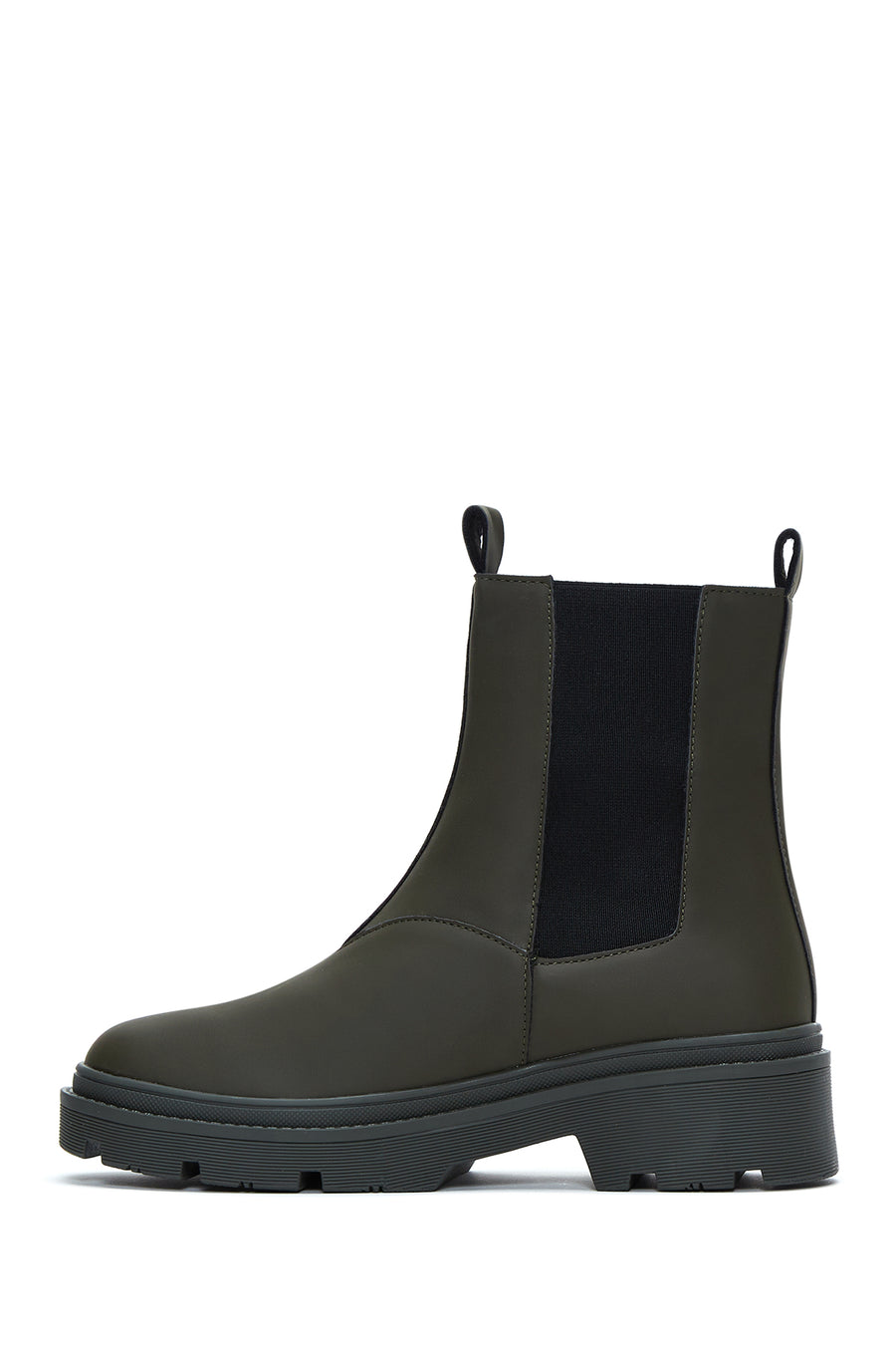 Women's Khaki Chelsea Boots