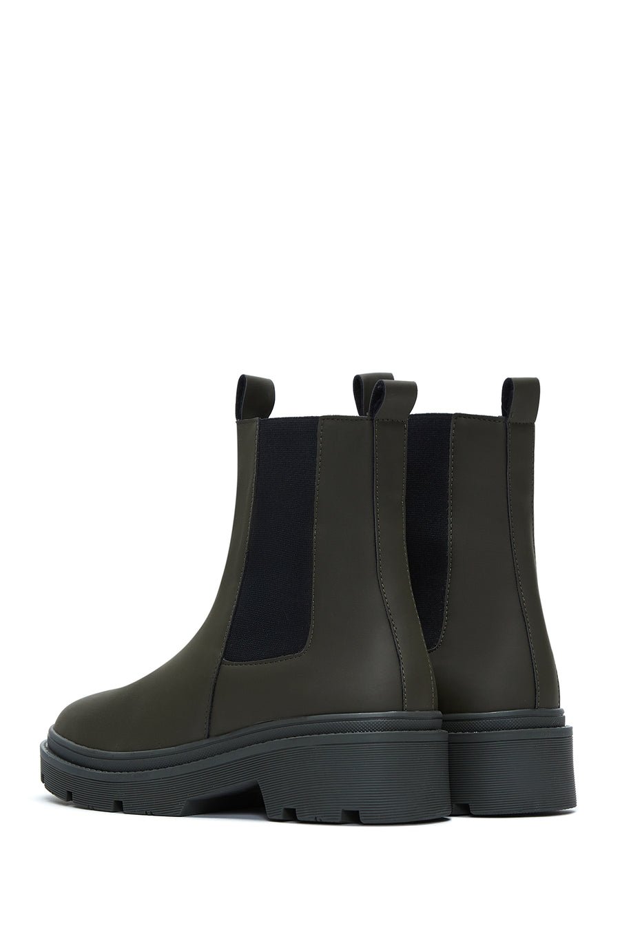 Women's Khaki Chelsea Boots