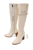 Women's Beige High Heeled Boots | Derimod