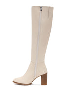Women's Beige High Heeled Boots | Derimod