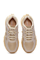 Women's Beige Thick Soled Sneaker | Derimod