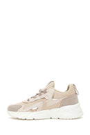 Women's Beige Thick Soled Sneaker | Derimod
