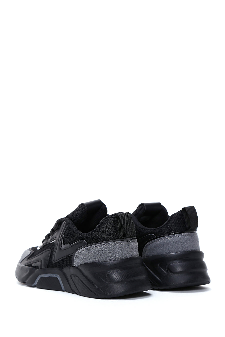 Women's Black Thick Soled Sneaker