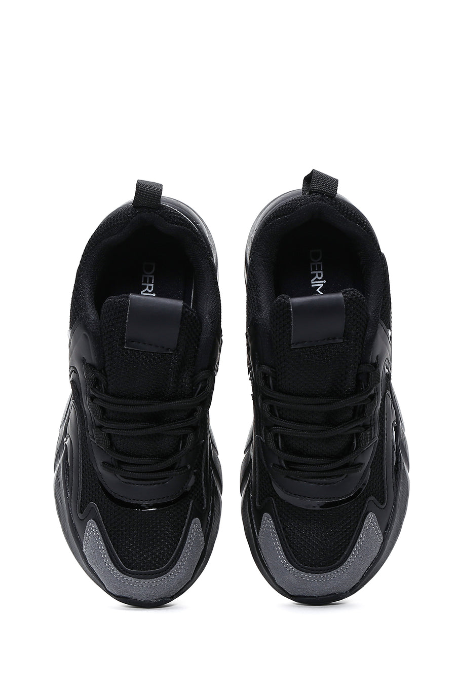 Women's Black Thick Soled Sneaker