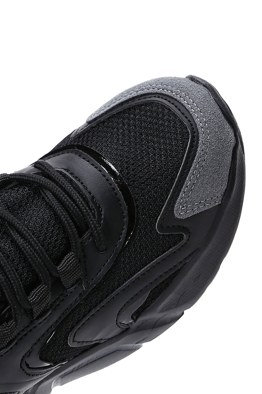 Women's Black Thick Soled Sneaker