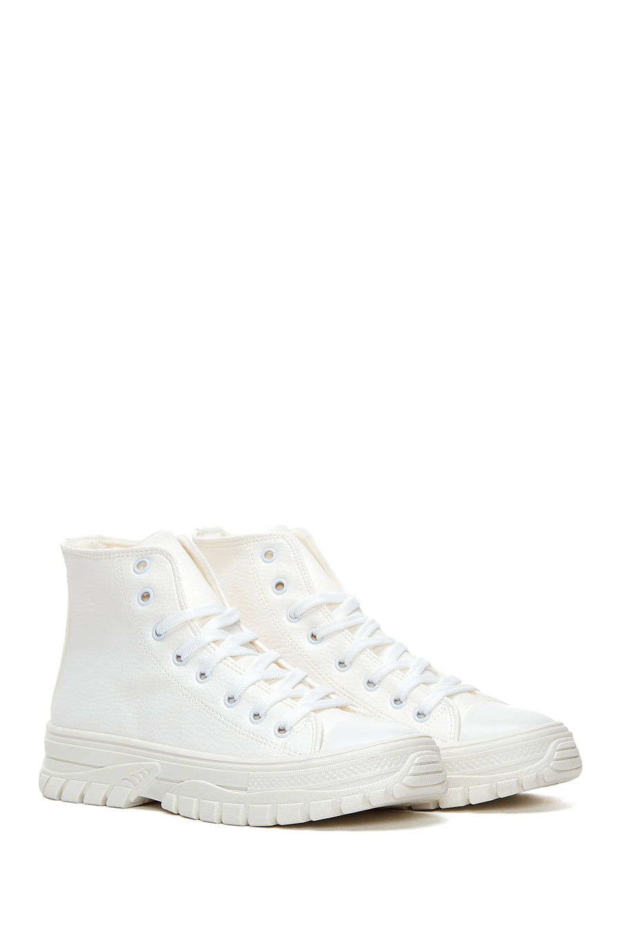 Women's White High Top Sneaker