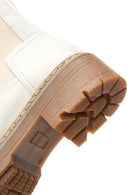 Women's Beige Chelsea Flat Boots | Derimod