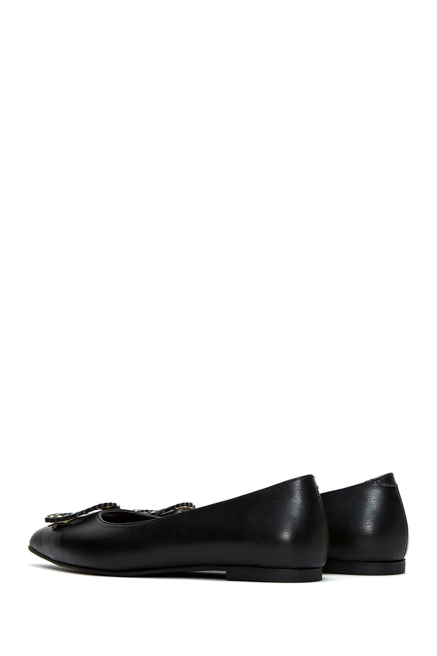 Women's Black Buckle Classic Ballet Ballet