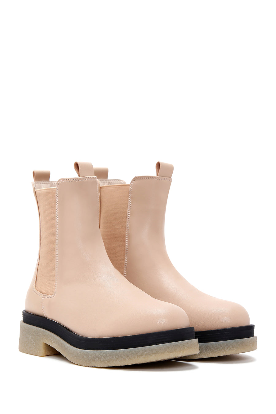 Women's Beige Chelsea Boots