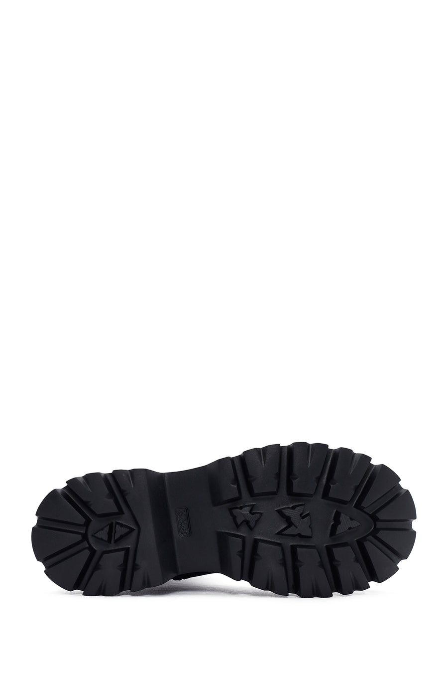 Women's Black Zippered Thick Soled Boots