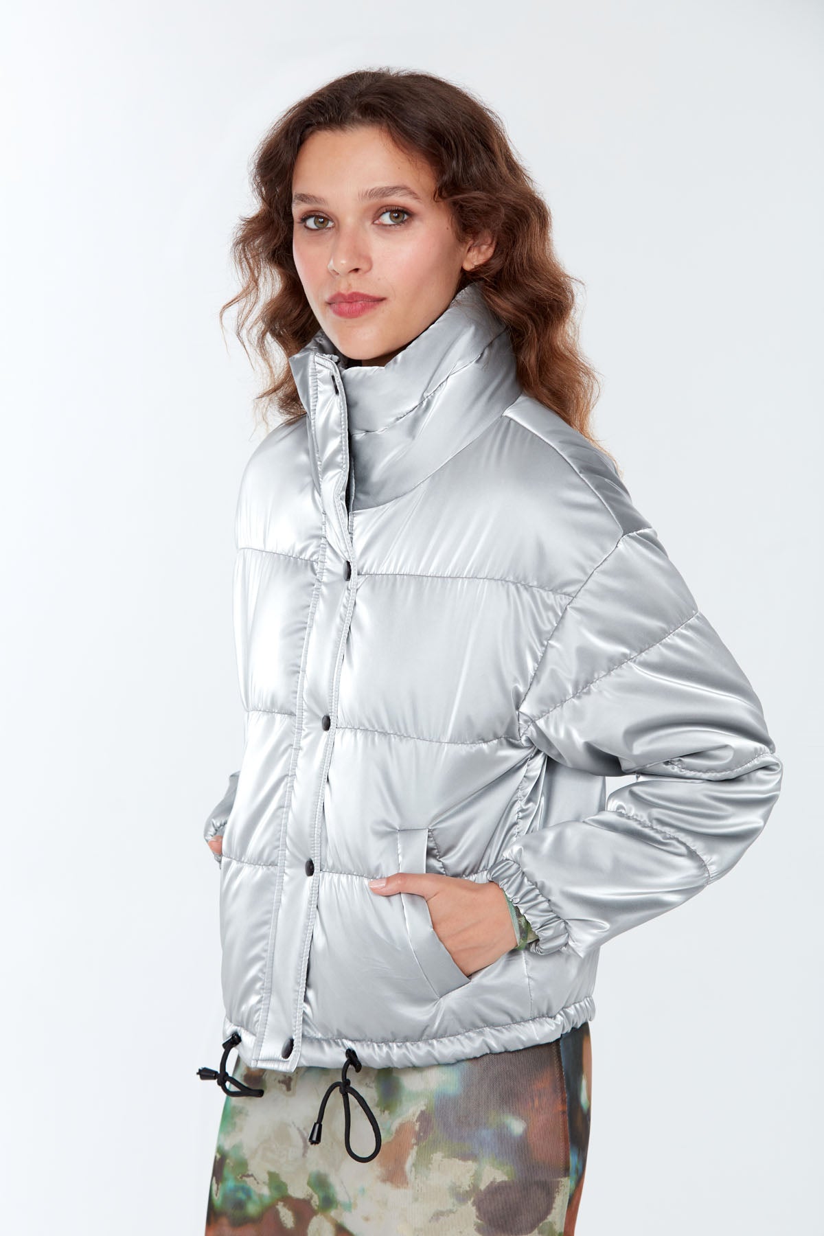Oslo Kadın Gümüş Softwear Mont 22WGD5003S6 | Derimod