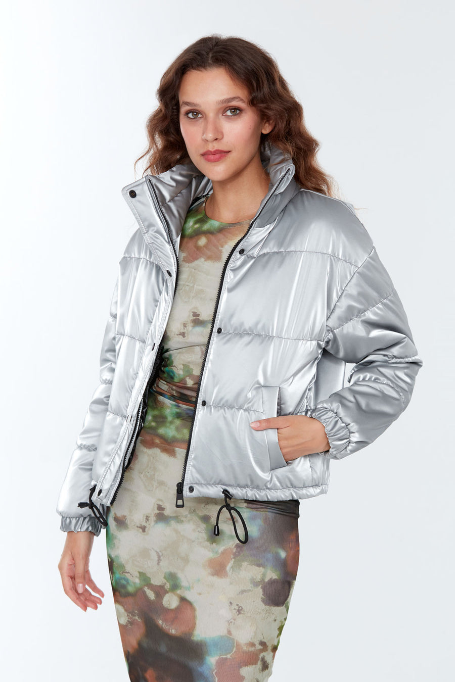 Oslo Kadın Gümüş Softwear Mont