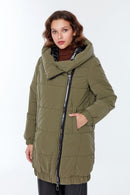 Helsinki Women's Khaki Softwear Coat | Derimod