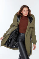 Helsinki Women's Khaki Softwear Coat | Derimod