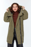 Helsinki Women's Khaki Softwear Coat | Derimod