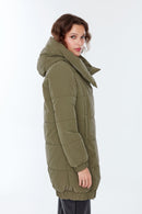 Helsinki Women's Khaki Softwear Coat | Derimod