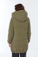 Helsinki Women's Khaki Softwear Coat | Derimod