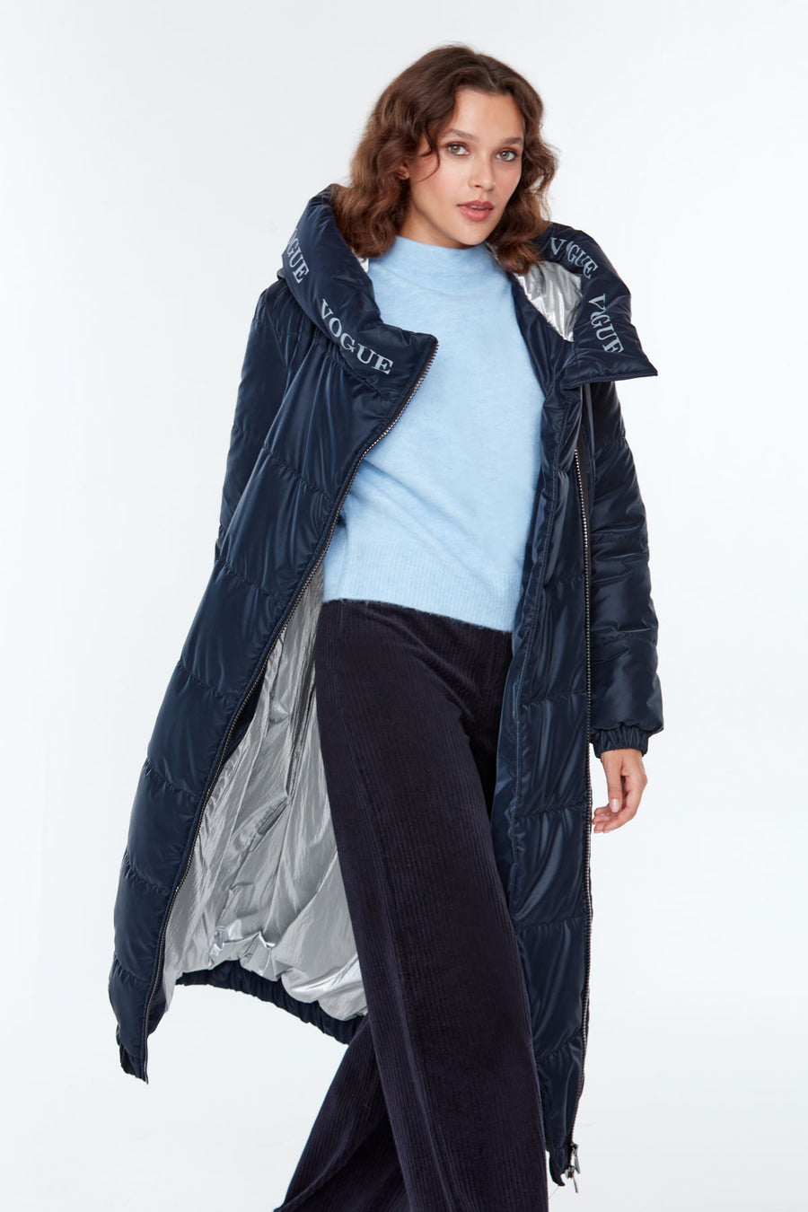 Iceland Women's Navy Blue Softwear Topcoat