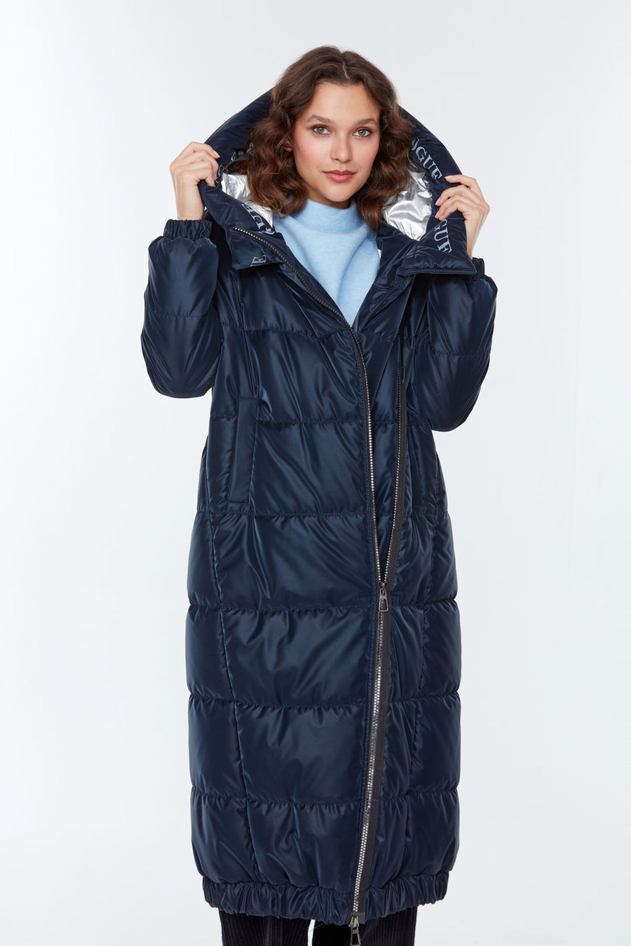Iceland Women's Navy Blue Softwear Topcoat