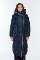 Iceland Women's Navy Blue Softwear Topcoat | Derimod