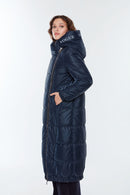 Iceland Women's Navy Blue Softwear Topcoat | Derimod