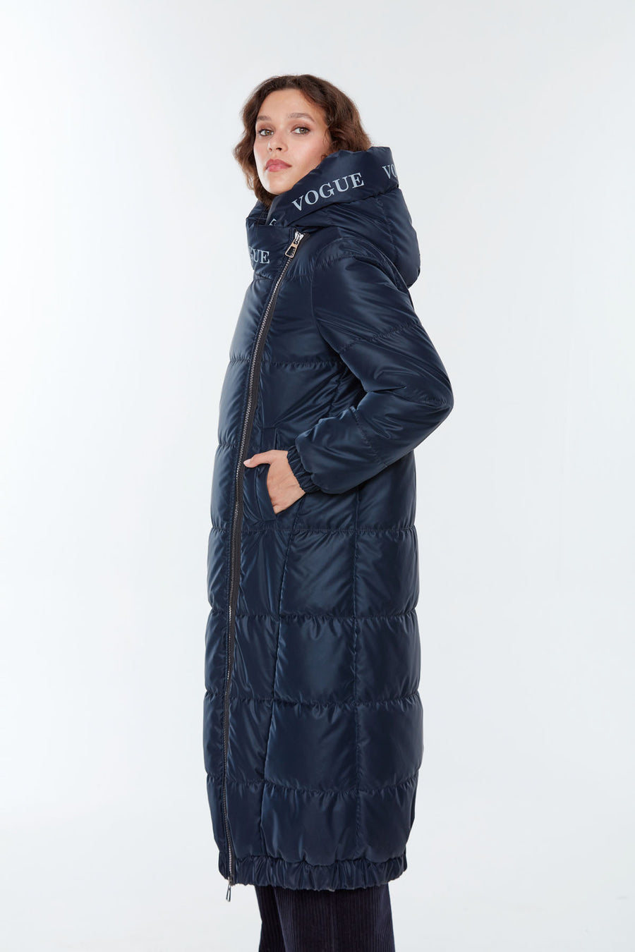 Iceland Women's Navy Blue Softwear Topcoat