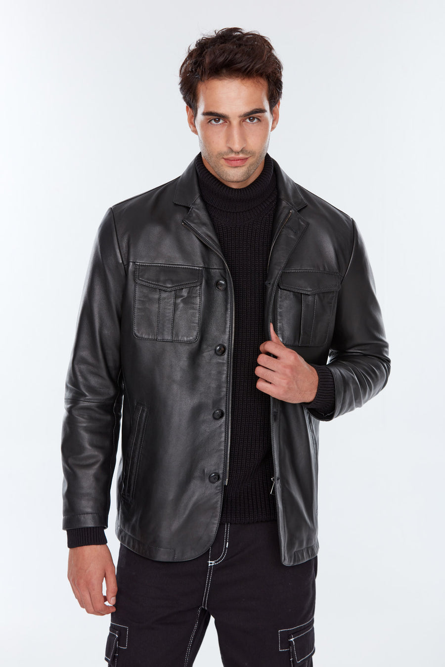Immobile Men's Leather Jacket
