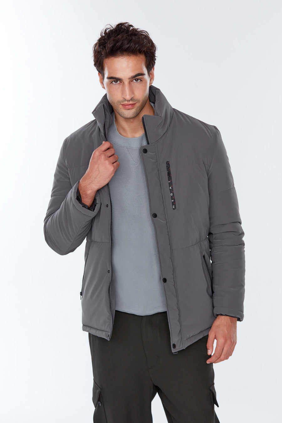 Berlin Men's Gray Softwear Coat