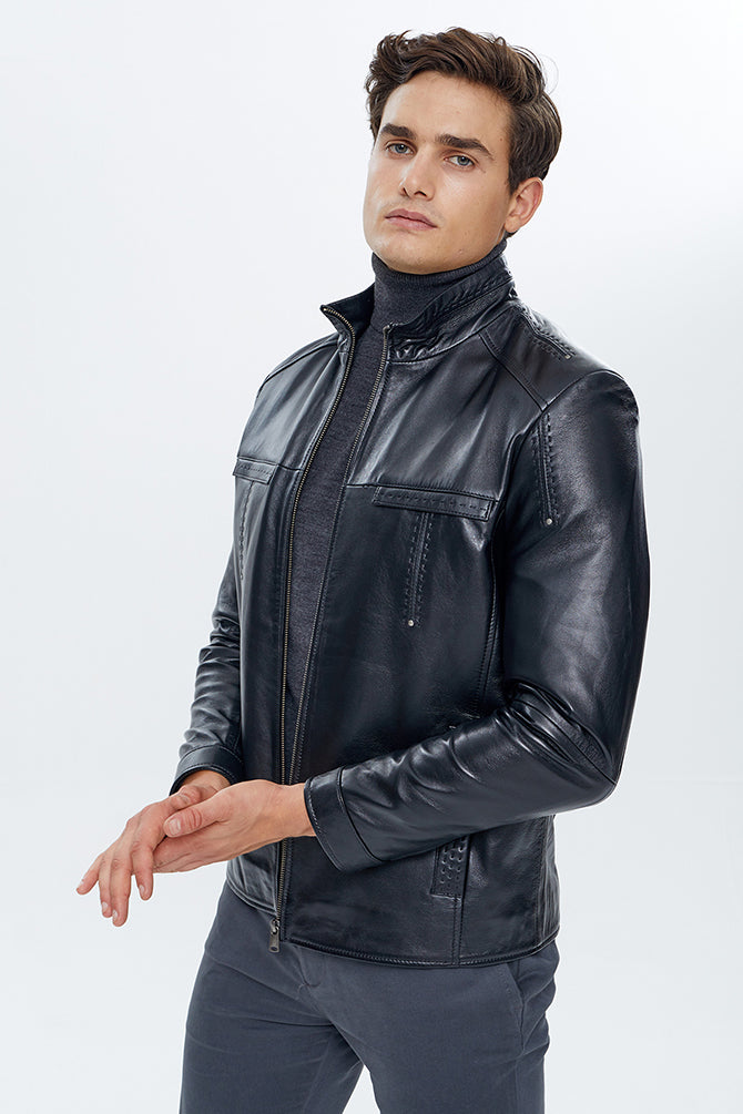 Elton Men's Leather Jacket