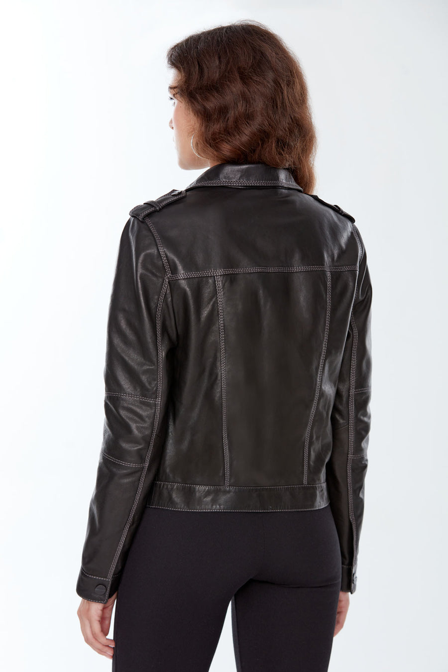 Benefit Women's Black Leather Jacket