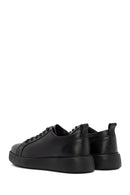 Men's Black Lace-up Leather Sneaker | Derimod