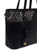 Woman Black Long-Strap Printed Classic Shoulder Bag | Derimod