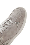 Women's Beige Suede Leather Sneaker | Derimod
