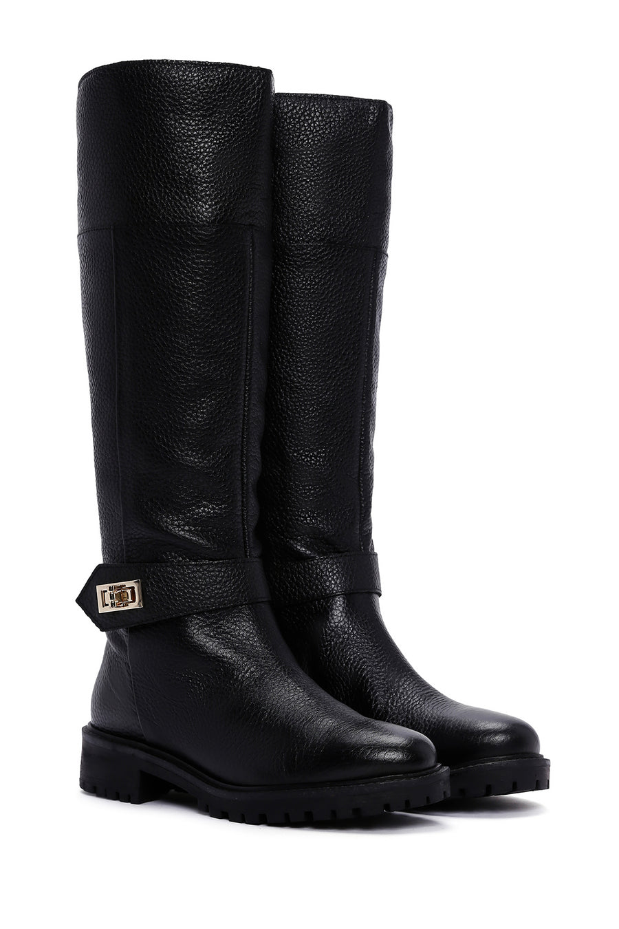 Geox Women's Black Zippered Leather Boots