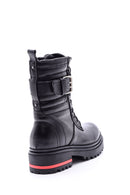 Women's Buckle Leather Boots | Derimod