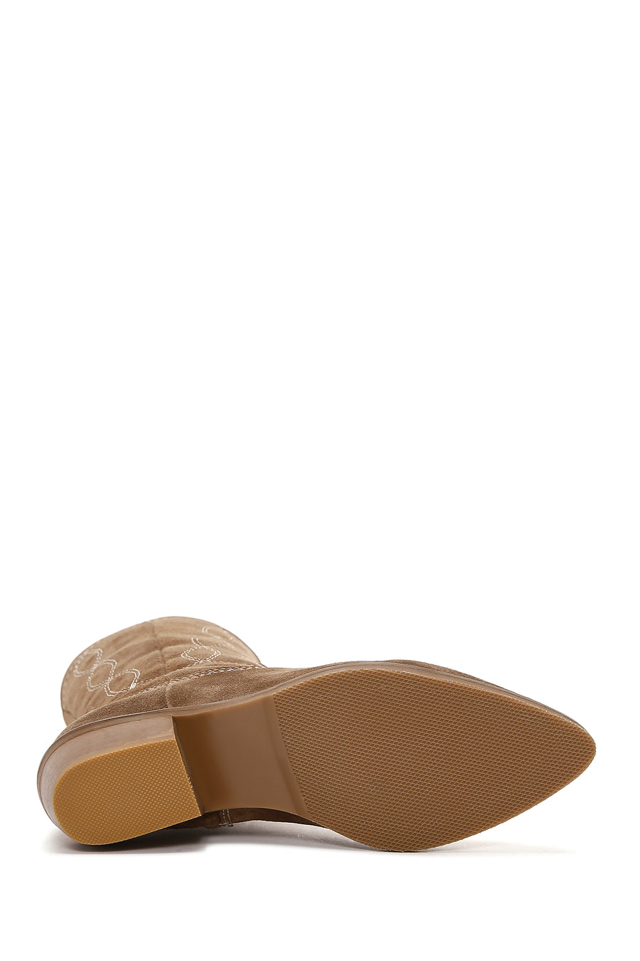 Women's Suede Leather Cowboy Boots