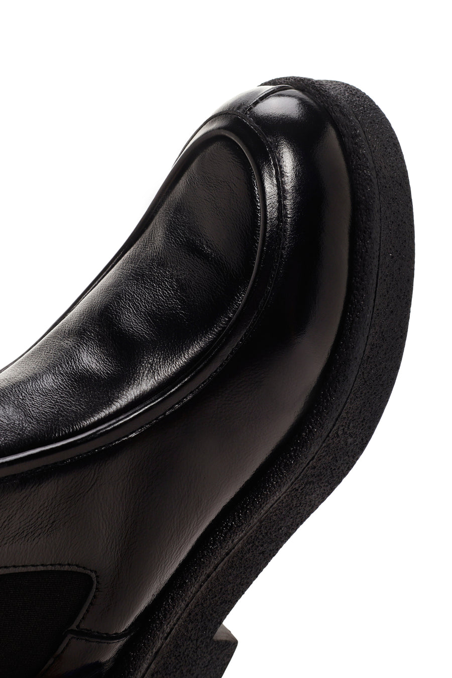 Women's Black Patent Leather Classic Chelsea Boots