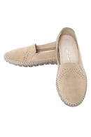 Woman Beige Suede Comfort Shoes | Derimod