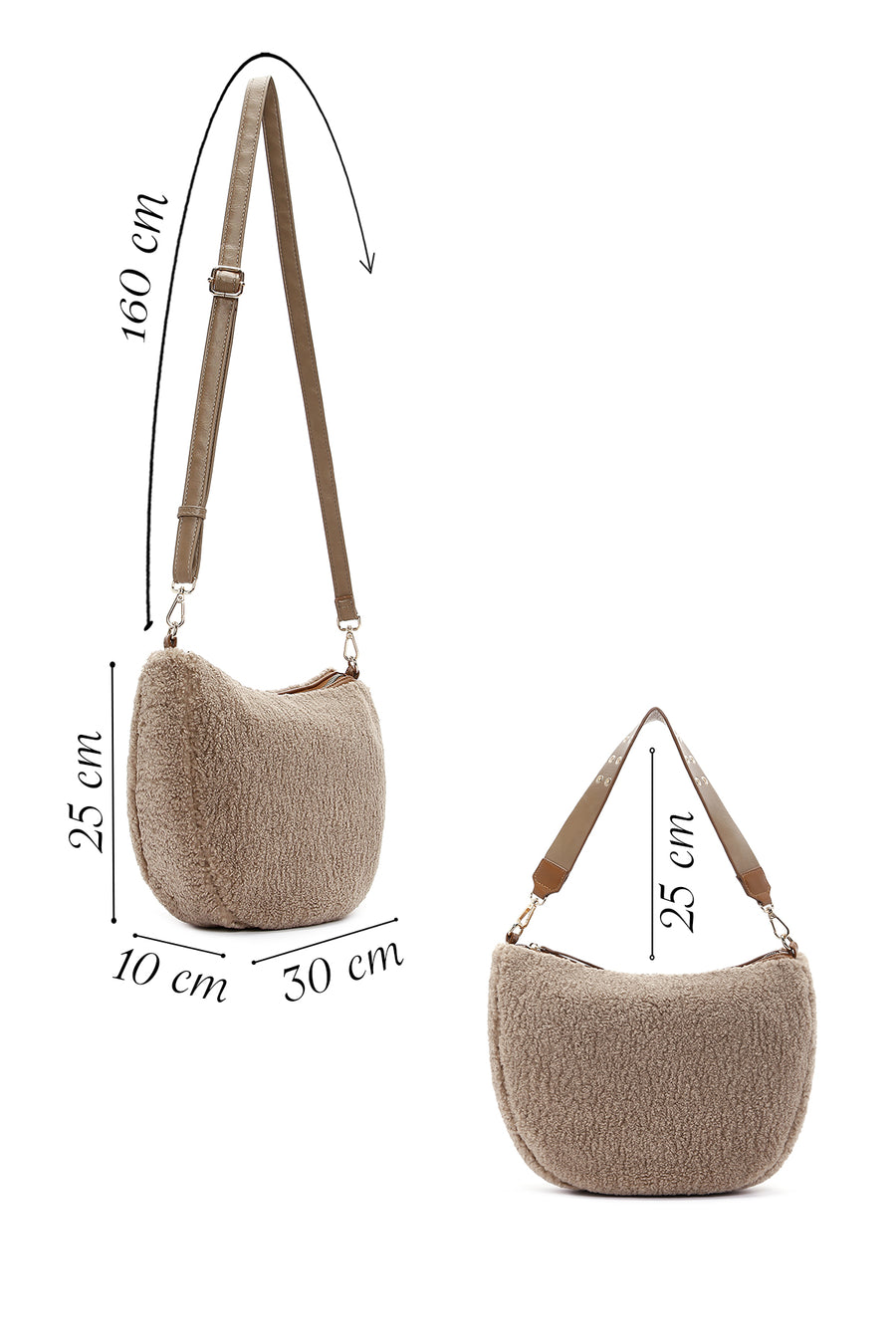 Women's Mink Plush Shoulder Bag