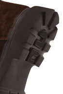 Male Brown Lace-up Thick-Soled Suede Casual Boots | Derimod