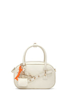 Women's Cream Long Strap Accessory Mini Handbag | Derimod