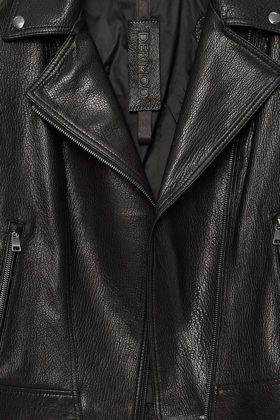 Alba Women's Black Biker Leather Jacket