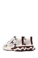 Woman Burgundy Lace-Up Chunky Sneaker | Derimod