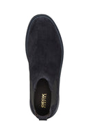Geox Men's Navy Blue Ghete Leather Chelsea Boots | Derimod