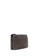 Male Grey Leather Handbag | Derimod