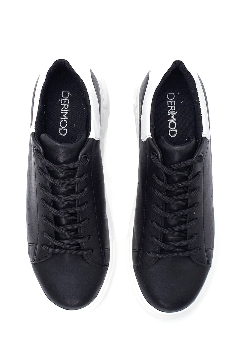 Women's Black Thick Soled Sneaker